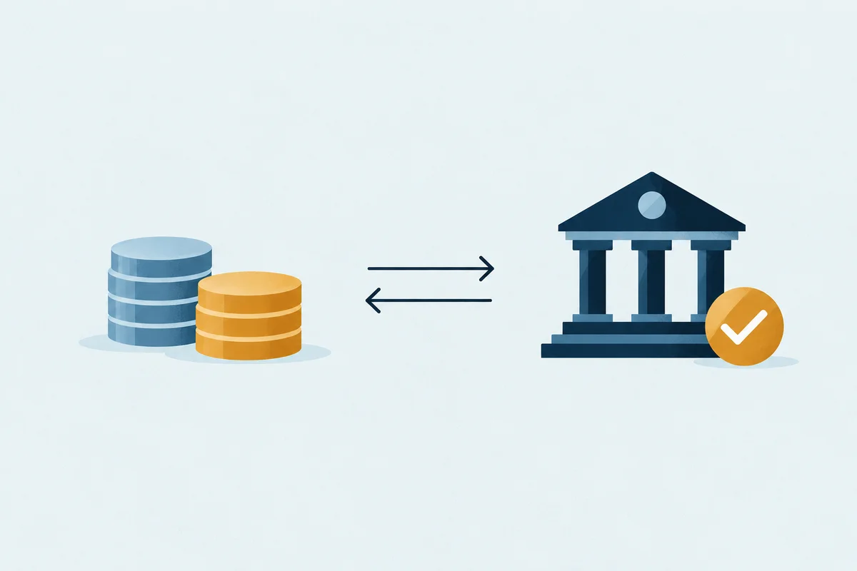 Payments matched with a verified bank account